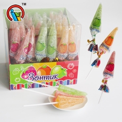 skėčio formos vaisiniai kramtomieji guminiai ledinukai