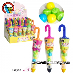 parduodami nauji skėčio formos spalvoti kreidelės žaisliniai saldainiai