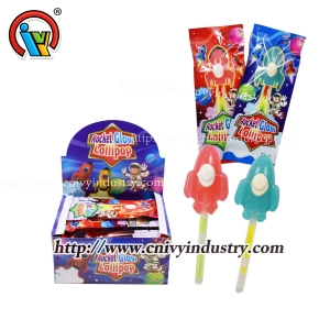 Saldainių saldainių raketos formos švytinčios lazdelės saldainiai