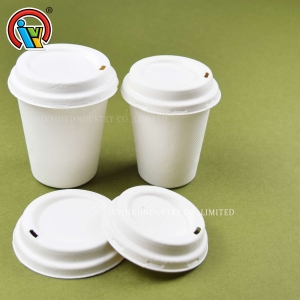 Biologiškai skaidūs kavos puodeliai su dangteliais
