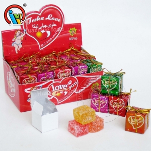 graži pakuotė dovanų dėžutė kvadratiniai guminiai saldainiai želė saldainiai